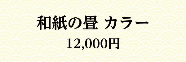 和紙の畳 カラー 12,000円